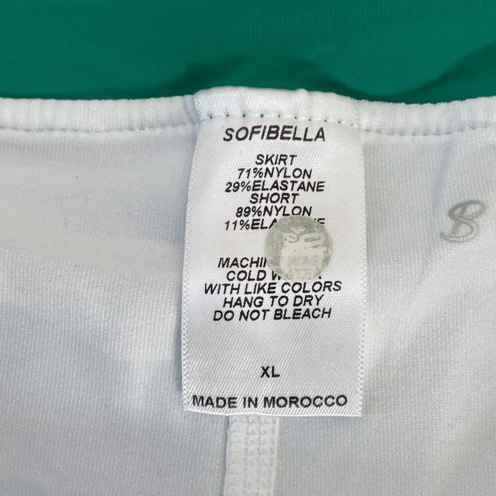 Sofibella‎ Womens XL Athletic Golf Tennis Skort Green Quick Dry Stretch